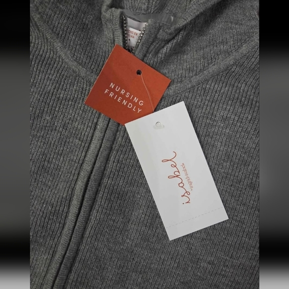 Womens maternity hooded nursing sweater size M NWT - Picture 2 of 3